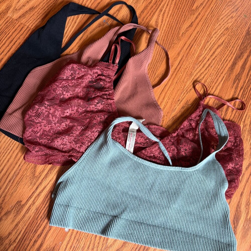Lot of FOUR Free People Bralettes Size M/L